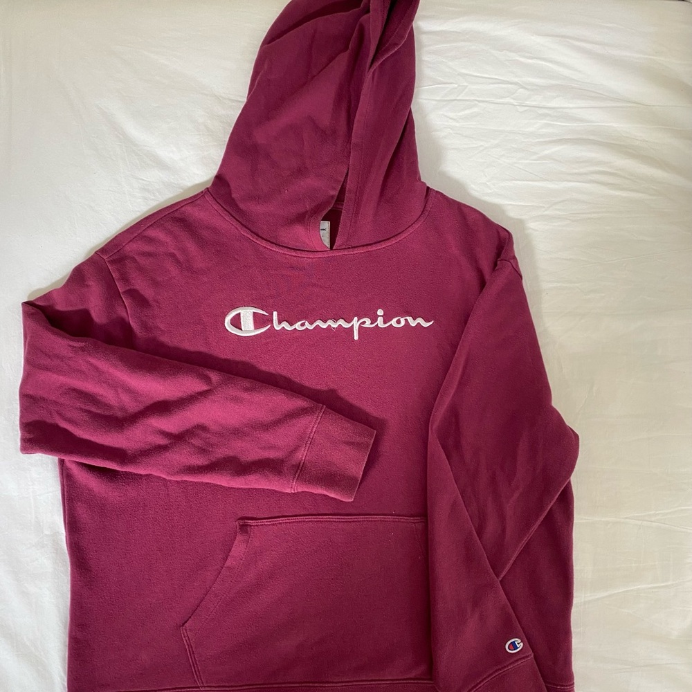 Champion Maroon Hoodie Sweater